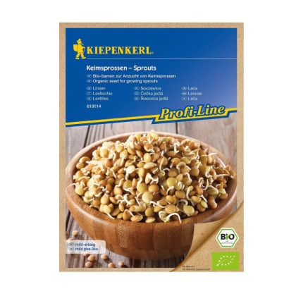 BIO Semena na klíčky - čočka - Kiepenkerl - bio semena - 60 g