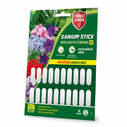Sanium Stick - Tyčinky proti škůdcům pro okrasné rostliny - 20 ks