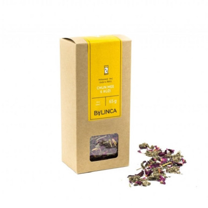 Chun Mee s růží BIO - bylinná čajová směs - 65 g