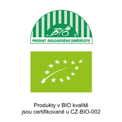 Proukty v BIO kvalite sú certifikované u CZ-BIO-002