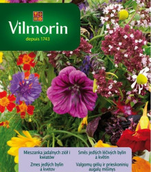 Směs jedlých léčivých bylin a květin - Vilmorin - semena - 3 g