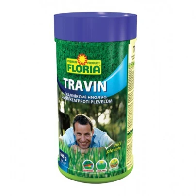 Hnojivo na trávníky s účinkem na plevel - Travin - 800 g