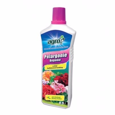 Hnojivo na pelargonie a jiné balkónové květiny - Agro - 500 l